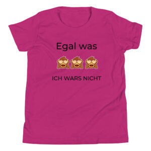 T-Shirt für Jugendliche “Egal was, ich wars nicht”